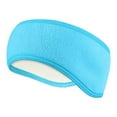 thumbnail image 5 of Ear Warmers Headband, Earmuff Headband Fleece Earmuffs Running Headband Winter Ear Covers Moisture Wicking Sweatband Ski Sport Headband, 5 of 8