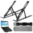 thumbnail image 2 of Laptop Stand Adjustable Laptop Holder Anti-Slip Notebook Stand Holder Metal Desktop Laptop Riser Portable Computer Mount 6 Level Height for Laptop Desktop, 2 of 10