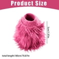 thumbnail image 2 of Faux Fur Ribbon Fabric Roll,2X71" Soft Fluffy Plush Craft Trim, Fuzzy Decorative Fabric Strips, Christmas DIY Craft Supplies for Sewing, Home Decor, Holiday Party Use, 2 of 6