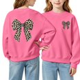 thumbnail image 2 of Shadoumai Girls Oversized Crewneck Sweatshirt Kids Pullover Sweater Cute Sweatshirts for Girls Lined Sweatshirt, 2 of 9