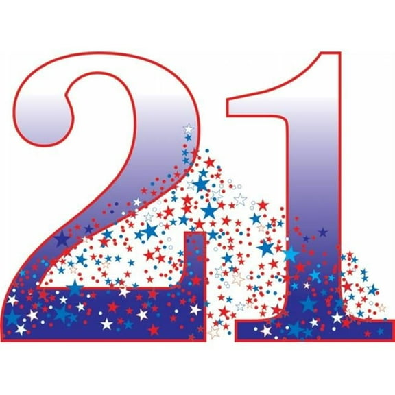 Number 21 Life-Size Cardboard Stand-Up