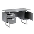 thumbnail image 7 of Techni Office Solutions 47.25" Gray Unique Techni Mobili Modern Office Desk with Storage, 7 of 7