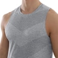 thumbnail image 5 of Workout Tank Tops for Men Moisture Wicking Quick Dry Sleeveless Sjirts Breathable Cut Off Muscle Gym Workout Running Mesh Shirt for Summer, 5 of 5