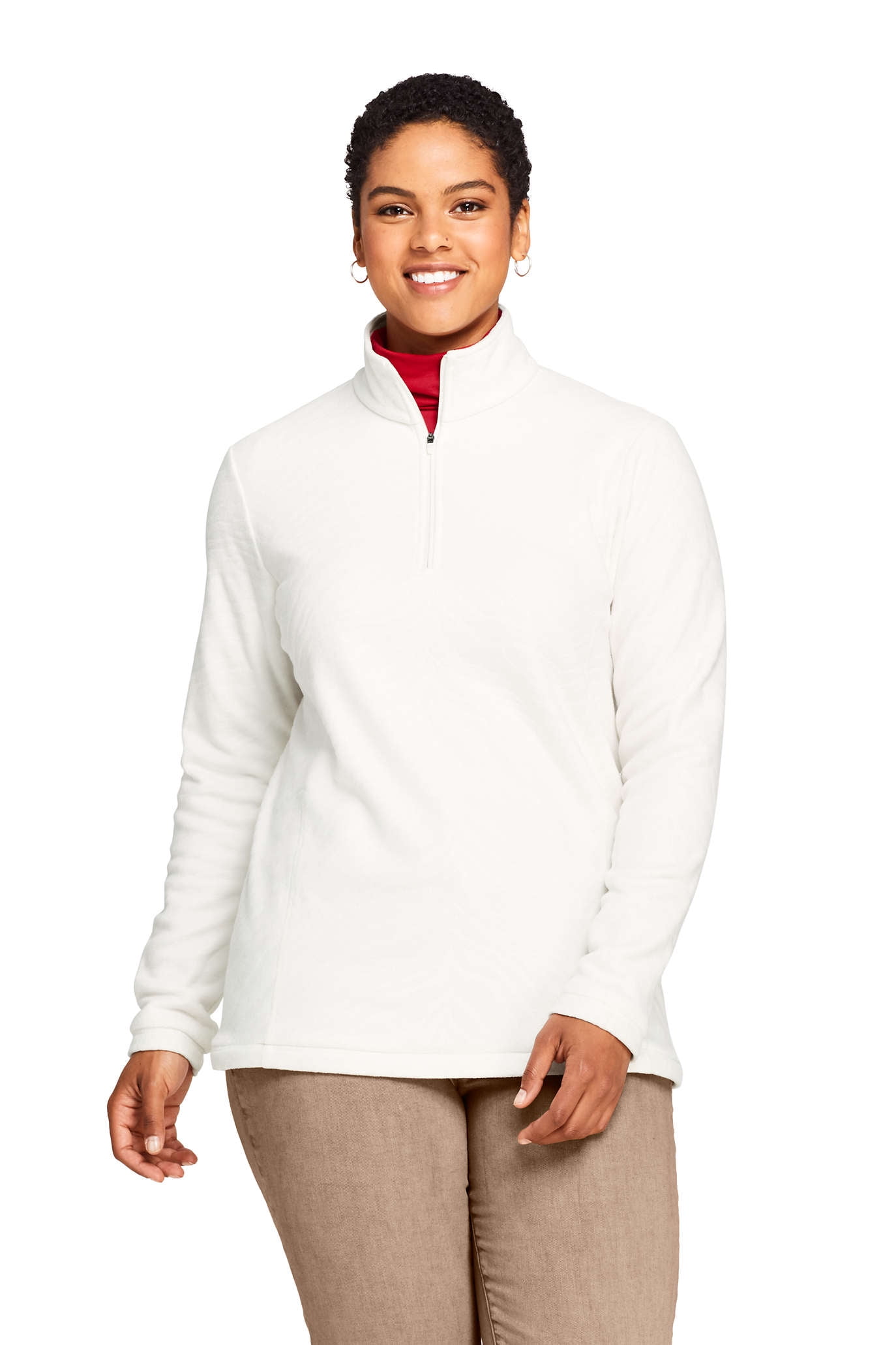Lands' End Women's Plus Fleece Quarter 