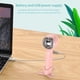 thumbnail image 5 of Ventilador de mano recargable por USB, ventilador personal para coche, interior y exterior, hogar. Rosa, 5 of 9
