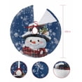thumbnail image 7 of Christmas Christmas Tree Skirt 48 Inches Large Christmas Skirt Tree, Blue Snowman Pine Cones Xmas Winter Snowflake Tree Skirt Christmas Decorations for Fireplace Party Holidays Indoor Outdoor, 7 of 7