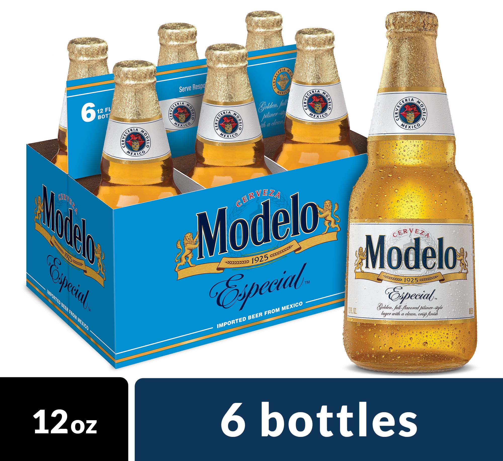 Modelo Especial Mexican Import Beer, 6 pk 12 fl oz Bottles, 4.4 ABV