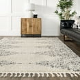 thumbnail image 3 of nuLOOM Bria Moroccan Shag Tasseled Area Rug, 8' 6" x 9' 6", Off White, 3 of 9