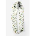 thumbnail image 2 of Bimba White Flower Leaves Pure Silk Printed Scarf Dupatta Head Neck Wrap Bandanas For Women 40 x 40 Inches, 2 of 6