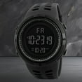 thumbnail image 5 of One piece for men's LED large dial outdoor sports multifunctional silicone tape luminous calendar date digital alarm clock stopwatch electronic watch teenager student watch suitable for daily decorat, 5 of 9