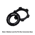 thumbnail image 1 of Bike Hub Centerlock a adaptador de conversión de 6 orificios Rotor de freno de disco de 6 pernos, 1 of 6