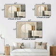 thumbnail image 4 of Designart Abstract Suprematism Oversized framed wall art decor, Abstract Suprematism framed wall Art, Harmonic Convergence Beige and Brown Suprematism , Beige Modern black framed wall art, 4 of 5