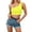 Yellow, variant on uvwlwu Women's Ribbed One-Shoulder Crop Top Sleeveless Slim-Fit Casual Summer Tank,S