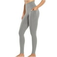 thumbnail image 6 of YABCSAZ Leggings for Women Tummy Control Leggings No Front Seam Workout High Waist Yoga Pants with Pockets, 6 of 6