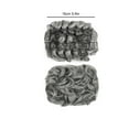 thumbnail image 2 of ZTTD Messy Curly Hair Bun Easy To Stretch Hair Bun Hair Clip High Bun Wig Set Ponytail Braid Hair Loop, Dark Gray, 2 of 3