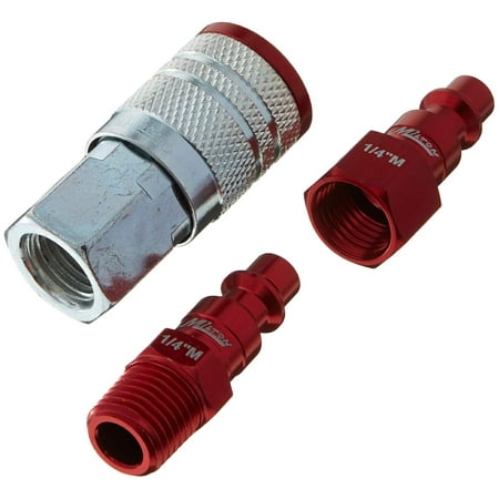 ColorFit by Milton Coupler & Plug Kit - (M-Style, Red) - 1/4