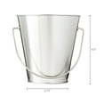 thumbnail image 5 of Silver Tin Pail with Handle, 4.6", by Way To Celebrate, 5 of 5