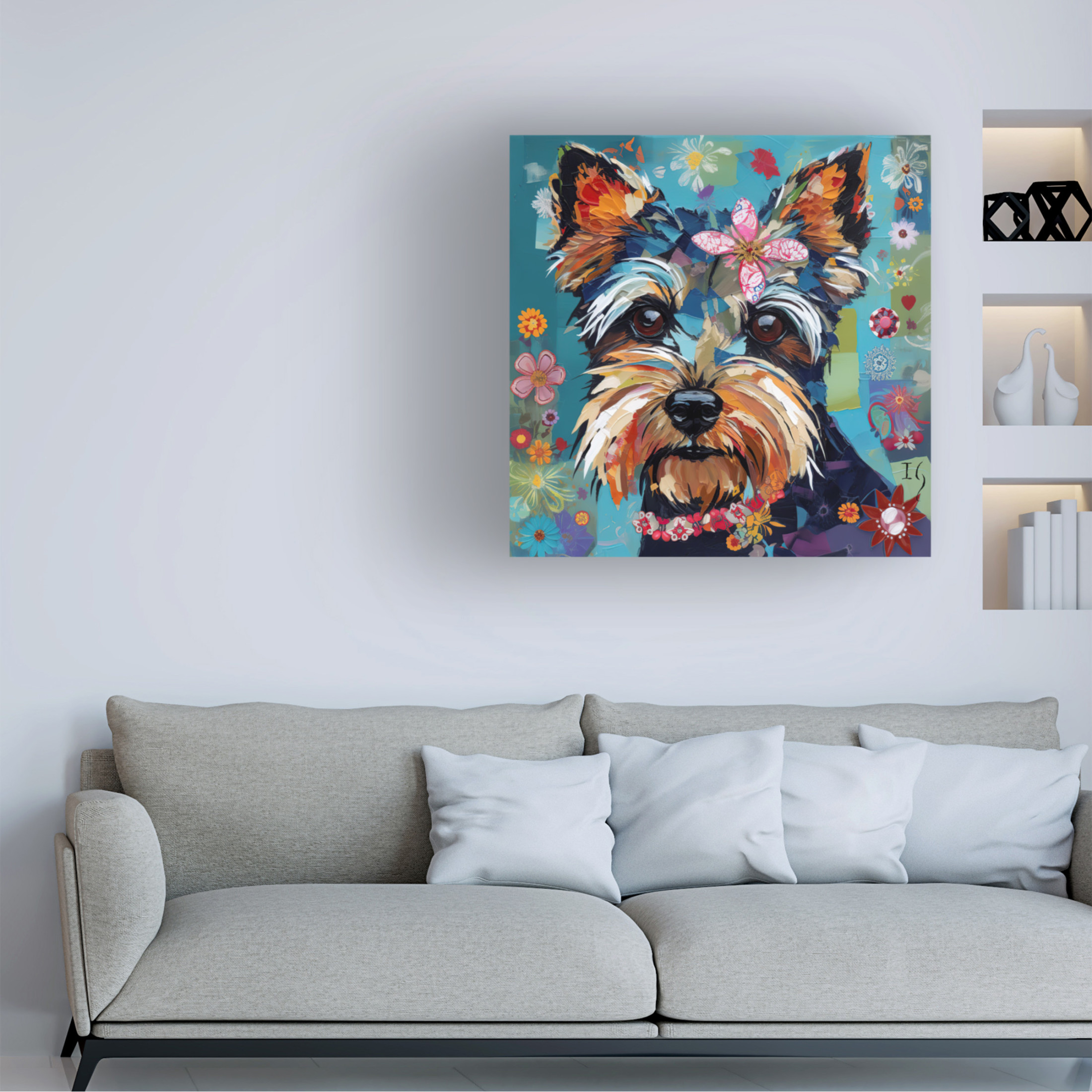 Canvas Wall Art - Ivan Guaderrama 'Vibrant Yorkshire Soul' Wall Art for Living Room, Bedroom, or Office Décor by Trademark Fine Art - 18 x 18 Inches