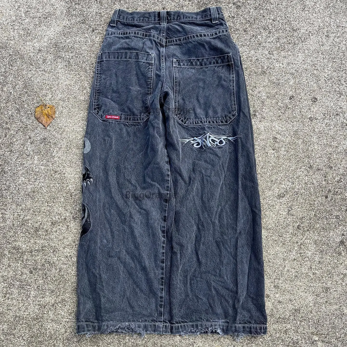 【希少】JNCO jeans W36 L30【90's】sk8 y2k JNCO Jeans Y2K Harajuku Hip Hop Tiger Graphic Gothic Retro Blue