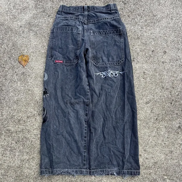JNCO Jeans Y2K Harajuku Hip Hop Tiger Graphic Gothic Retro Blue