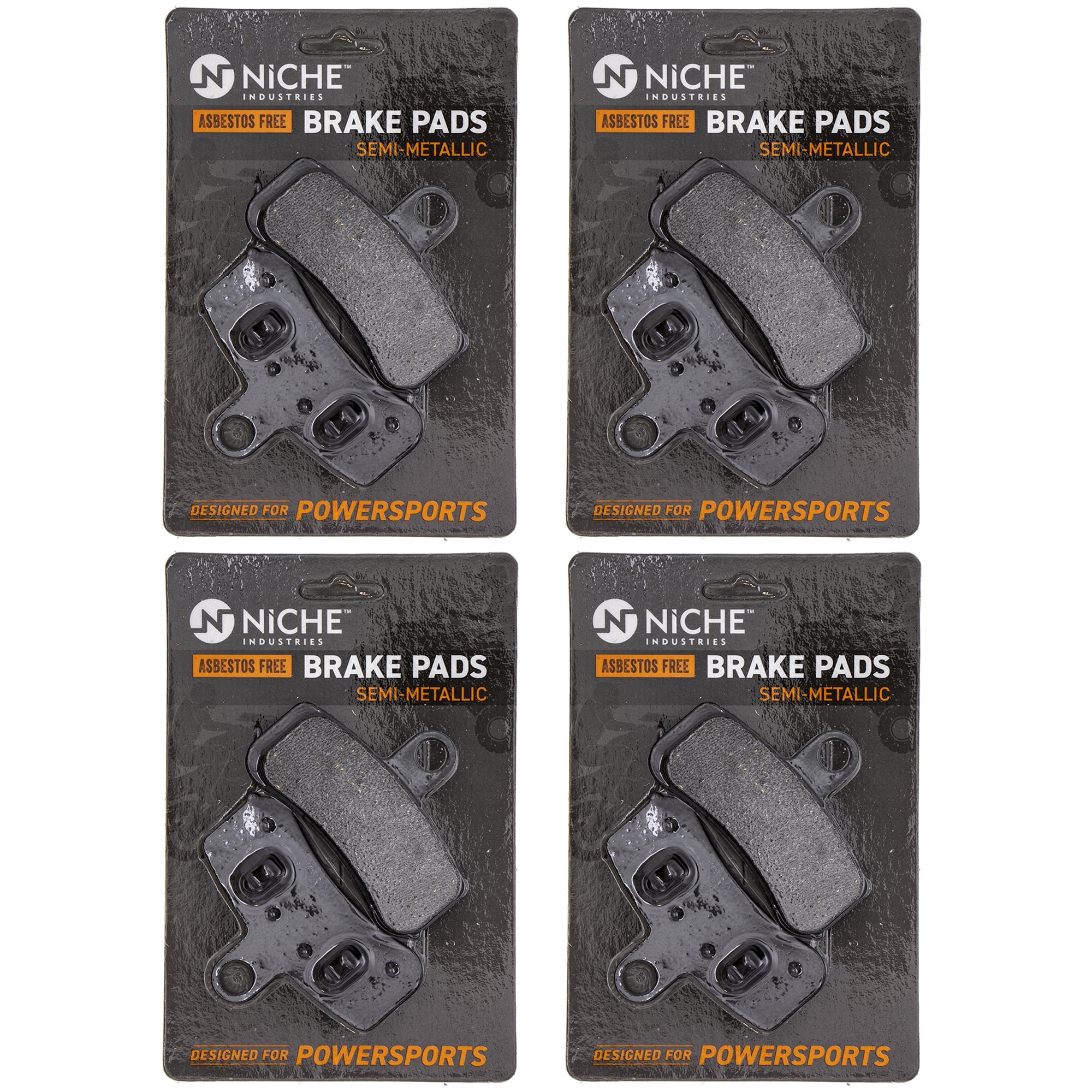 NICHE Ceramic Brake Pad Set For Harley-Davidson Street 500/750/Rod - Front & Rear Replacement