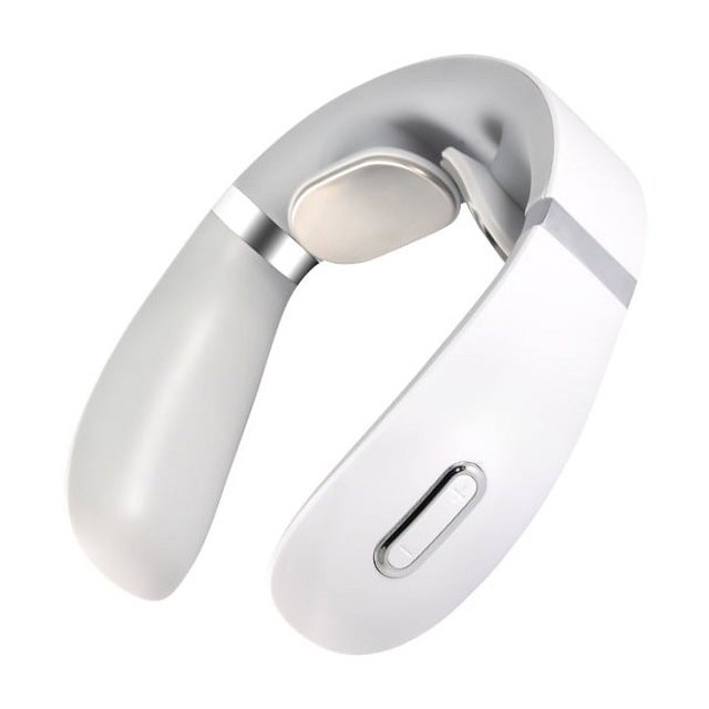 Aparato de masaje de cuello Aparato de protección de cuello y hombros Aparato de fisioterapia con pulso de compresa caliente Mini masajeador portátil de columna cervical para el hogar