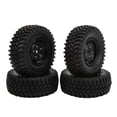 thumbnail image 4 of Estrela 4 neumáticos de goma delanteros y traseros de 1,9 pulgadas y 100 mm con llantas de plástico para SCX10 90046 1/10 RC Crawler, 4 of 8