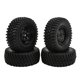 thumbnail image 4 of 4 neumáticos de goma delanteros y traseros de 1,9 pulgadas y 100 mm con llantas de plástico para SCX10 90046 1/10 RC Crawler, 4 of 8