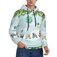 thumbnail image 2 of Haiem Animals Riding Across The Sky Patterned Men's Hoodie with Kangaroo Pocket - Ideal Pullover Sweatshirt for Daily Wear, Travel, and Home-4X-Large, 2 of 7