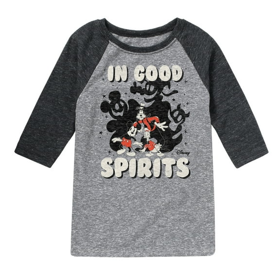 Mickey & Friends - In Good Spirits - Toddler And Youth Raglan Graphic T-Shirt