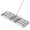 Silver, variant on Costway Lawn Leveling Rake 30" x 10" Heavy Duty Level Lawn Tool for Garden Backyard/Lawn Black