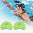 thumbnail image 6 of Unique Bargains 1 Pair Unisex Adult Durable Hand Flippers for Swimming Green, 6 of 6