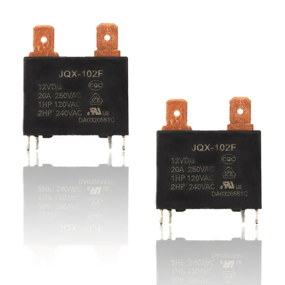 2pcs JQX-102F-12VDC 20A High Power Relay DIP4 HF102F-12VDC