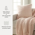 thumbnail image 3 of Noble Linens Decor Throw Pillow in Cozy Chunky Knit Fabric, 3 of 8