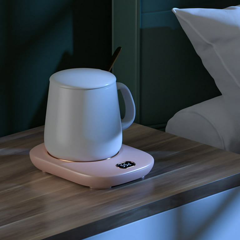 George Wireless USB Vacuum Mug Wireless Waterproof Desktop Coffee Warmer 3  Levels 55C Portable Smart Mug Heater Green 