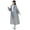 Grey One Size, variant on Huepoe Adult Waterproof Raincoat Hooded Mid-Length Tear-Resistant EVA Rain Poncho for Travel Outdoor