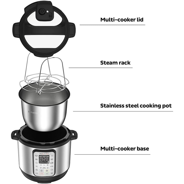 🍏 INSTANT POT 6 QT 9-IN-1 Pressure Cooker MULTI - COOKER 🆕 810028586871