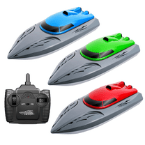 ALLCACA 2.4GHz Toy Watercraft 18km/h High Speed RC Boat Remote Control Boats for Pools and Lakes - Blue