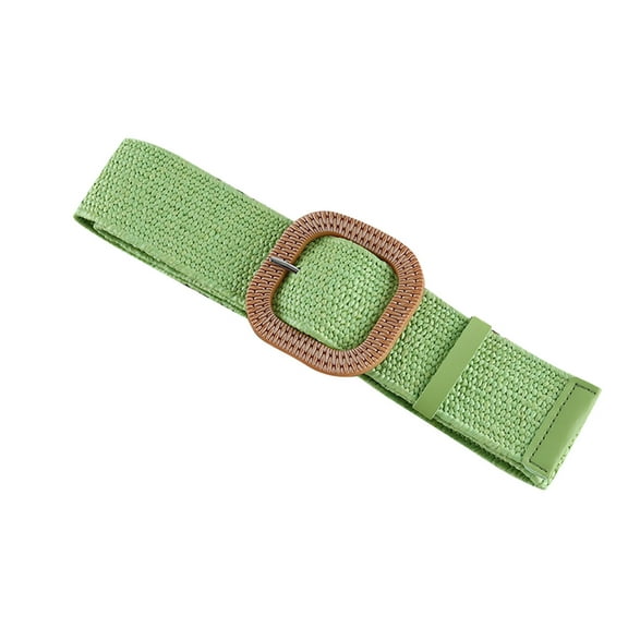 Zwiiyzr Womens Belt Solid Color Retro Elegant Adjustable Belt Buckle Simple Waist For Girls Ladies Christmas Holiday Gifts Green Free Size