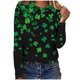 thumbnail image 2 of TaTaai Women Fashion Loose St Patrick's Day Printed Casual Long Sleeve T Shirt Crew Neck Top Ladies Spring Daily Commute Street Wear Soft Comfortable No Fading Machine Washable Stylish Top Gift, 2 of 8