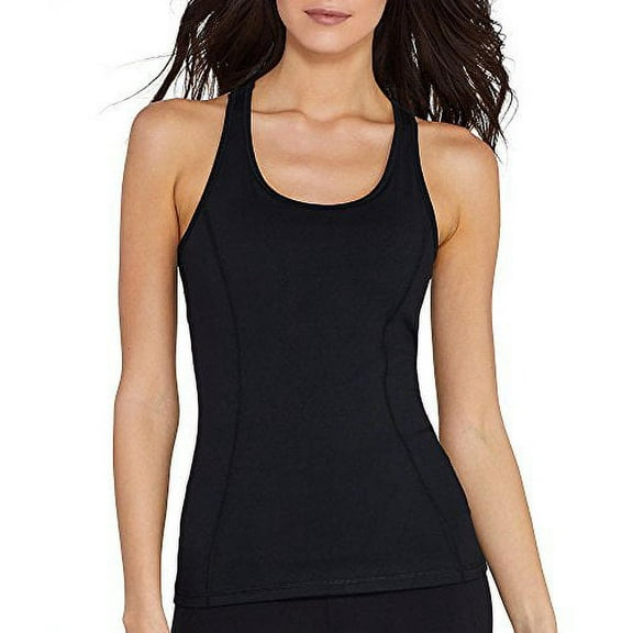 Calvin Klein Performance Women's Reflective Running Stripe Tank, Black, L