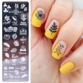 thumbnail image 3 of HEVIRGO Manicure Transfer Template Flower Butterfly Nail Image Stamping Stencil Plate, 3 of 10
