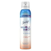Secret Whole Body Deodorant Spray, Peach & Vanilla Blossom - Aluminum-Free, Scented - 2 Count, 3.5 oz