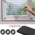 thumbnail image 1 of 3 Pcs Moustiquaire de Fenêtre Invisible Transparente DIY, 1 of 8