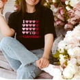 thumbnail image 5 of I LOVE VALENTINE Graphic Plus Short sleeve T-Shirt, 5 of 8