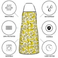 thumbnail image 6 of Gaeub Banana Kitchen Cooking Aprons Adjustable Bib Apron Waterdrop and Oil Resistant Kitchen Chef Apron for Women Men, 6 of 7