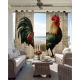 thumbnail image 6 of Farmhouse Rooster Blackout Curtains for Bedroom Living Room Darkening Curtains 54 Inch Long Vintage Watercolor Country Animals Short Curtain for Small Window Treatment Grommet Drapes 42"x54"x2, 6 of 9
