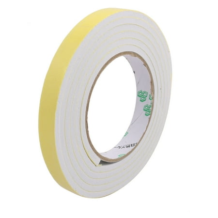 - 15mm Width 5mm Thickness EVA Single Side Sponge Foam Tape 2 Meters Length