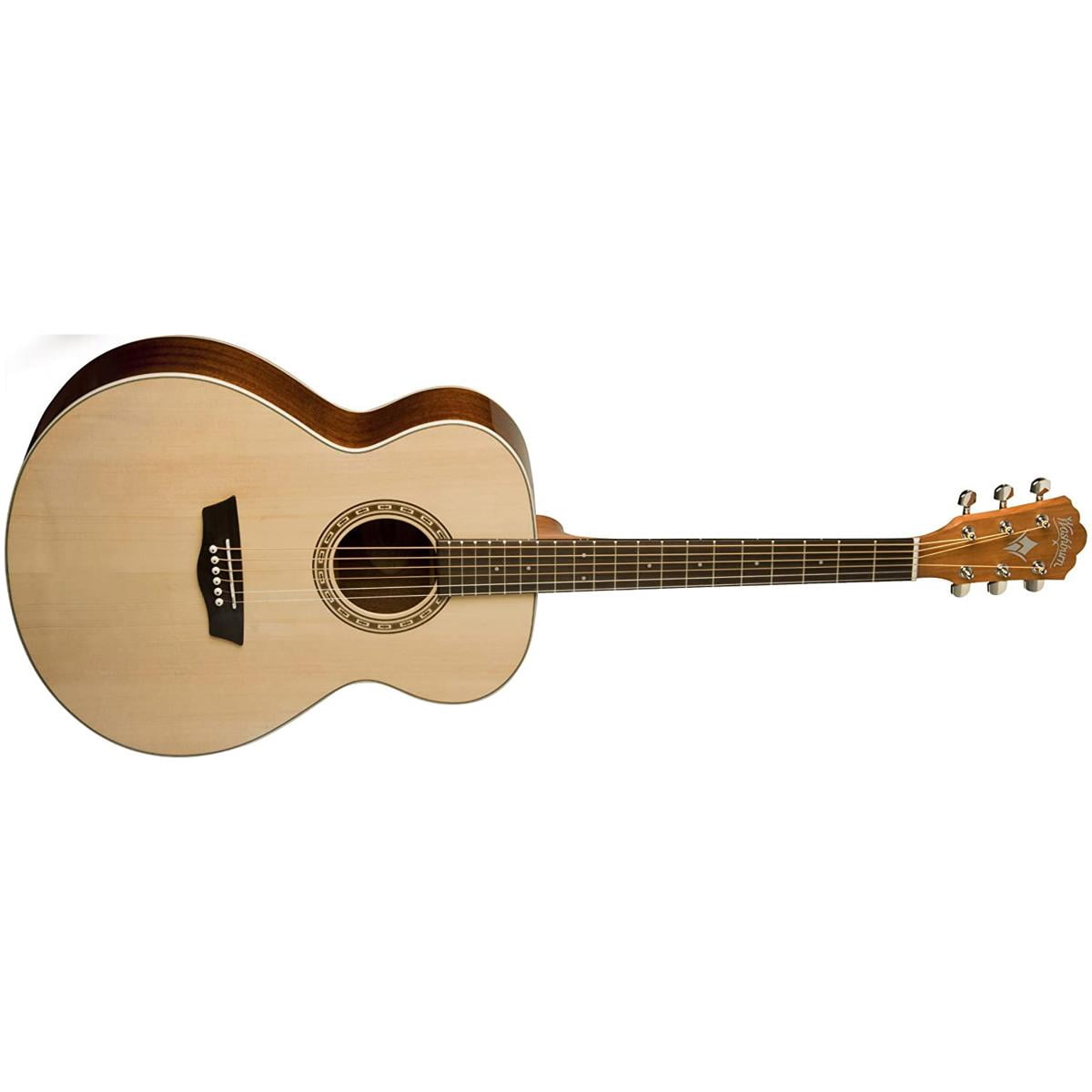 Washburn Harvest Series G7S Grand Auditorium Acoustic Guitar, Natural