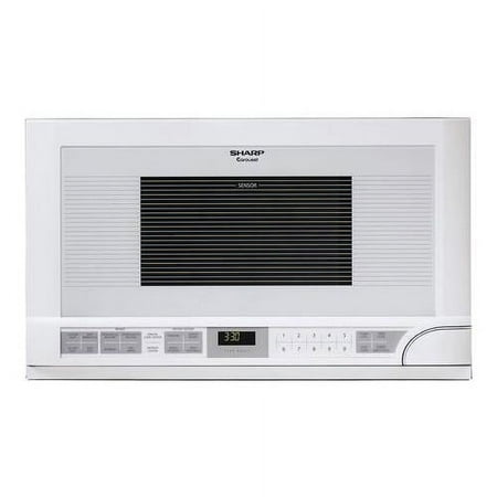 Sharp - 1.5 Cu. Ft. Over-the-Counter Microwave - White